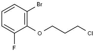 1-Bromo-2-(3-chloropropoxy)-3-fluorobenzene 结构式