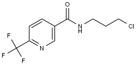 N-(3-Chloropropyl)-6-(trifluoromethyl)-3-pyridinecarboxamide 结构式