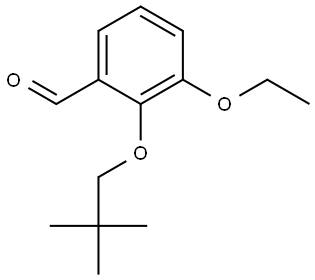 2-(2,2-Dimethylpropoxy)-3-ethoxybenzaldehyde 结构式