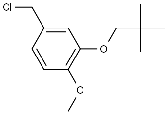 4-(Chloromethyl)-2-(2,2-dimethylpropoxy)-1-methoxybenzene 结构式
