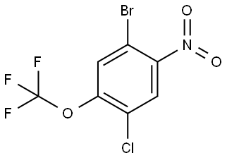 1-bromo-4-chloro-2-nitro-5-(trifluoromethoxy)benzene 结构式