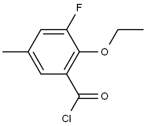 2-Ethoxy-3-fluoro-5-methylbenzoyl chloride 结构式