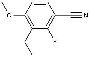 3-Ethyl-2-fluoro-4-methoxybenzonitrile 结构式