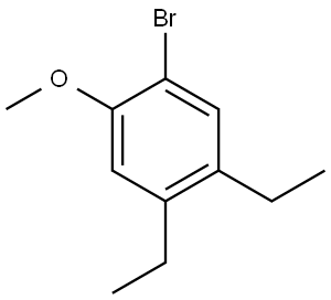 1-Bromo-4,5-diethyl-2-methoxybenzene 结构式