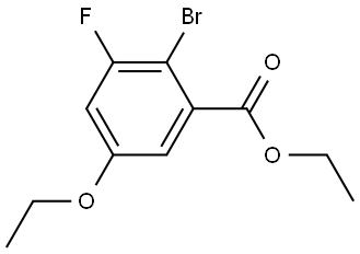 Ethyl 2-bromo-5-ethoxy-3-fluorobenzoate 结构式