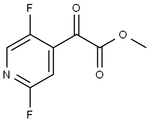 Methyl 2,5-difluoro-α-oxo-4-pyridineacetate 结构式