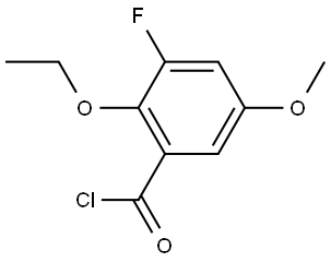 2-Ethoxy-3-fluoro-5-methoxybenzoyl chloride 结构式