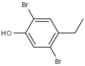 2,5-Dibromo-4-ethylphenol 结构式