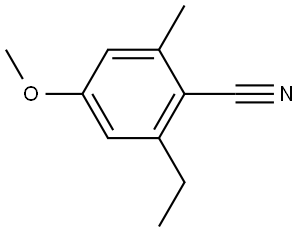 2-Ethyl-4-methoxy-6-methylbenzonitrile 结构式