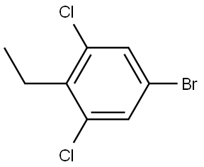 5-Bromo-1,3-dichloro-2-ethylbenzene 结构式