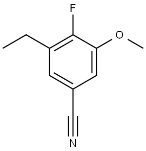 3-Ethyl-4-fluoro-5-methoxybenzonitrile 结构式