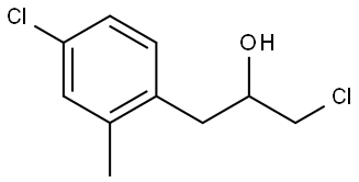 4-Chloro-α-(chloromethyl)-2-methylbenzeneethanol 结构式