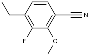 4-Ethyl-3-fluoro-2-methoxybenzonitrile 结构式