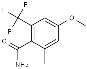 4-Methoxy-2-methyl-6-(trifluoromethyl)benzamide 结构式