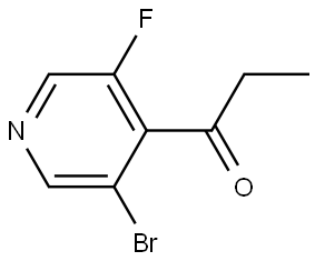 1-(3-Bromo-5-fluoro-4-pyridinyl)-1-propanone 结构式