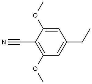 4-Ethyl-2,6-dimethoxybenzonitrile 结构式