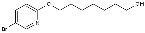 7-[(5-Bromo-2-pyridinyl)oxy]-1-heptanol 结构式