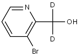 (3-Bromopyridin-2-yl)methan-d2-ol 结构式