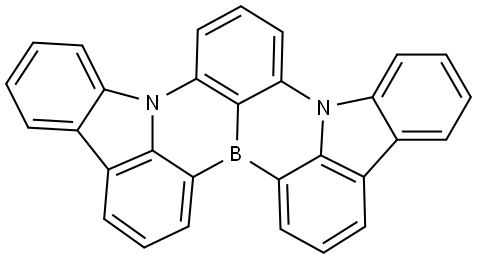 2,6-BIS(9H-CARBAZOL-9-YL)BORON 结构式