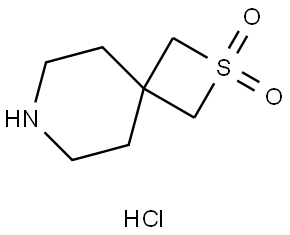 2-硫杂-7-氮杂螺[3.5]壬烷2,2-二氧化物盐酸盐 结构式