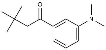 1-[3-(Dimethylamino)phenyl]-3,3-dimethyl-1-butanone 结构式