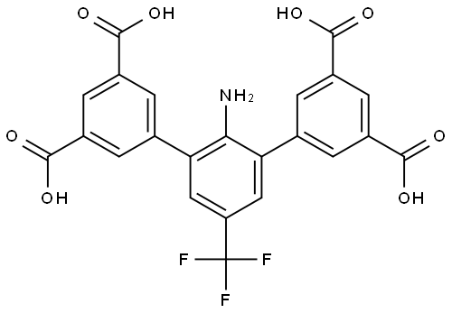 2,6-二(3,5-二羧基苯基)-4-三氟甲基苯胺 结构式