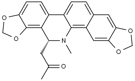 (6R)-6-丙酮基二氢血根碱 结构式