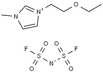 1- 乙氧基乙基-3- 甲基咪唑双氟磺酰亚胺盐 结构式