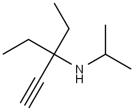 3-Isopropylamino-3-ethyl-1-pentin 结构式