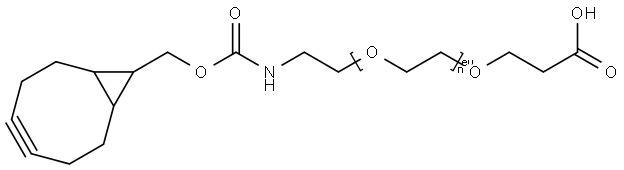 (1R,8S,9S)-双环[6.1.0]壬-十二聚乙二醇-羧酸 结构式