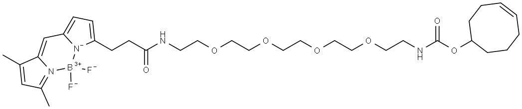 BDP FL-PEG4-(4E)-TCO 结构式