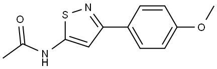 Acetamide, N-[3-(4-methoxyphenyl)-5-isothiazolyl]- 结构式