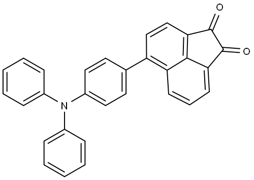 5-(4-(DIPHENYLAMINO)PHENYL)ACENAPHTHYLENE-1,2-DIONE 结构式