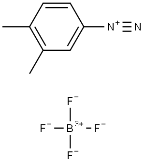 {3,4-Me2C6H3N2}{BF4} 结构式