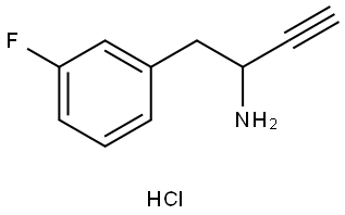 1-(3-氟苯基)丁-3-炔-2-胺盐酸盐 结构式