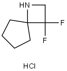 1-Azaspiro[3.4]octane, 3,3-difluoro-, hydrochloride (1:1) 结构式