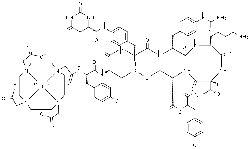 LUTETIUM LU 177 SATOREOTIDE TETRAXETAN 结构式