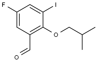 5-Fluoro-3-iodo-2-(2-methylpropoxy)benzaldehyde 结构式