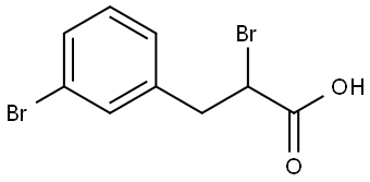 Benzenepropanoic acid, α,3-dibromo- 结构式