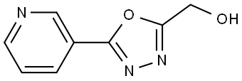 (5-(pyridin-3-yl)-1,3,4-oxadiazol-2-yl)methanol 结构式