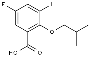 5-Fluoro-3-iodo-2-(2-methylpropoxy)benzoic acid 结构式