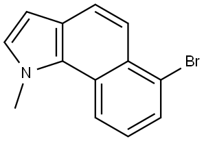 6-Bromo-1-methyl-1H-benz[g]indole 结构式