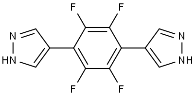 4,4'-(全氟-1,4-亚苯基)双(1H-吡唑) 结构式