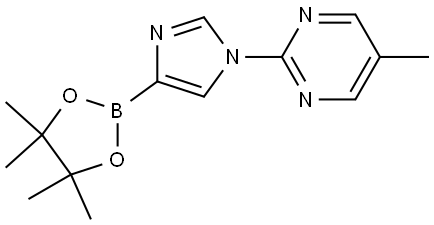 1-(5-Methylpyrimidin-2-yl)-1H-imidazole-4-boronic acid pinacol ester 结构式