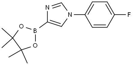 1-(4-fluorophenyl)-4-(4,4,5,5-tetramethyl-1,3,2-dioxaborolan-2-yl)-1H-imidazole 结构式