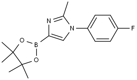 1-(4-fluorophenyl)-2-methyl-4-(4,4,5,5-tetramethyl-1,3,2-dioxaborolan-2-yl)-1H-imidazole 结构式