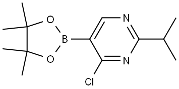 4-Chloro-2-(iso-propyl)pyrimidine-5-boronic acid pinacol ester 结构式