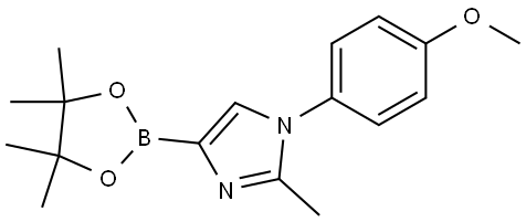 1-(4-methoxyphenyl)-2-methyl-4-(4,4,5,5-tetramethyl-1,3,2-dioxaborolan-2-yl)-1H-imidazole 结构式