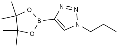 1-(N-PROPYL)-4-(TETRAMETHYL-1,3,2-DIOXABOROLAN-2-YL)-1H-1,2,3-TRIAZOLE 结构式