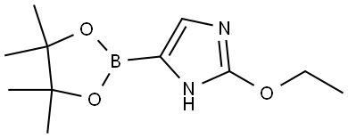 2-(Ethoxy)imidazole-4-boronic acid pinacol ester 结构式